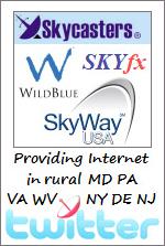 Providing satellite Internet in Pennsylvania, Maryland, West Virginia, Virginia, New York, Delaware and New Jersey rural areas